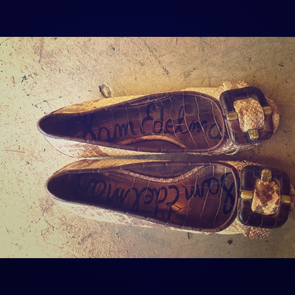 Sam Edelman snakeskin kitten heels- sz. 6.5